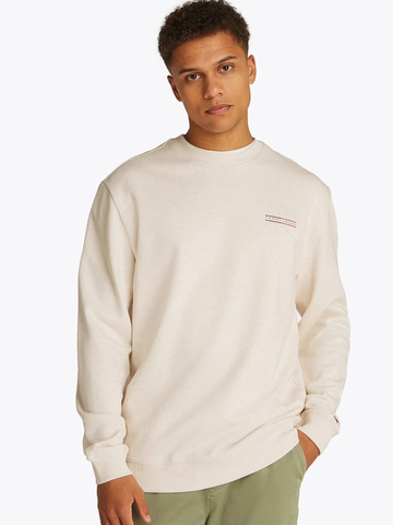 Tommy Jeans pánská béžová mikina