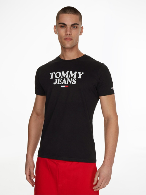 Tommy Jeans pánské černé tričko