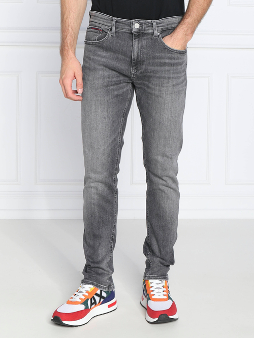Tommy Jeans pánské šedé džíny