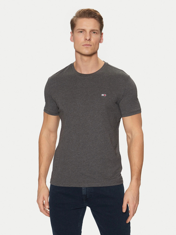 Tommy Jeans pánské šedé tričko