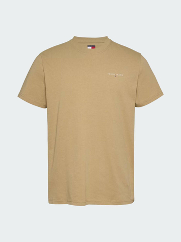 Tommy Jeans pánské béžové tričko