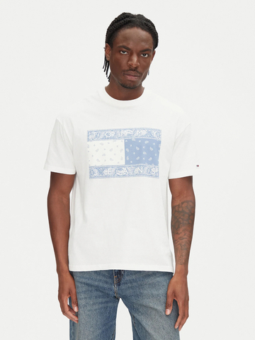 Tommy Jeans pánské bílé tričko