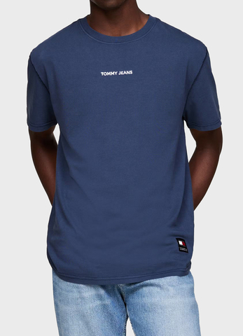 Tommy Jeans pánské tmavěmodré tričko