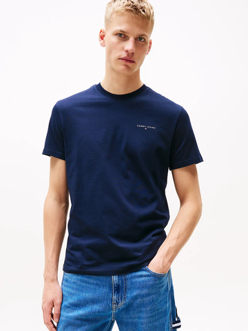 Tommy Jeans pánské tmavě modré tričko