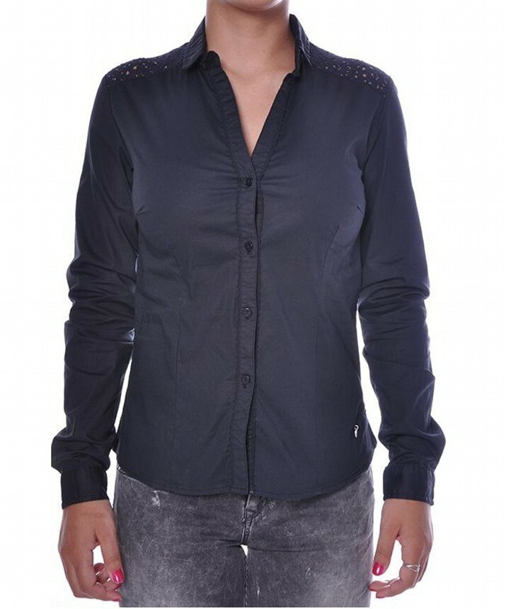 Pepe Jeans dámská černá košile Corinne - S (999BLAC)