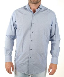 Guess by Marciano pánská modrá košile s drobným vzorem