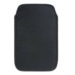 Tommy Hilfiger černý kožený obal na mobil Bea - OS (990BLAC)