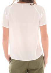 Pepe Jeans dámské smetanové tričko Sessa - M (934SILV)