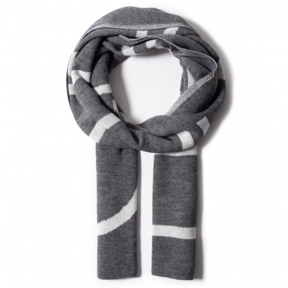 detail Calvin Klein dámská šedá šála