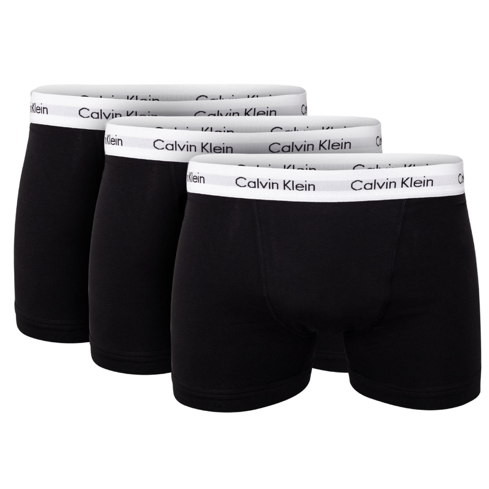detail Calvin Klein pánské černé boxerky 3pack
