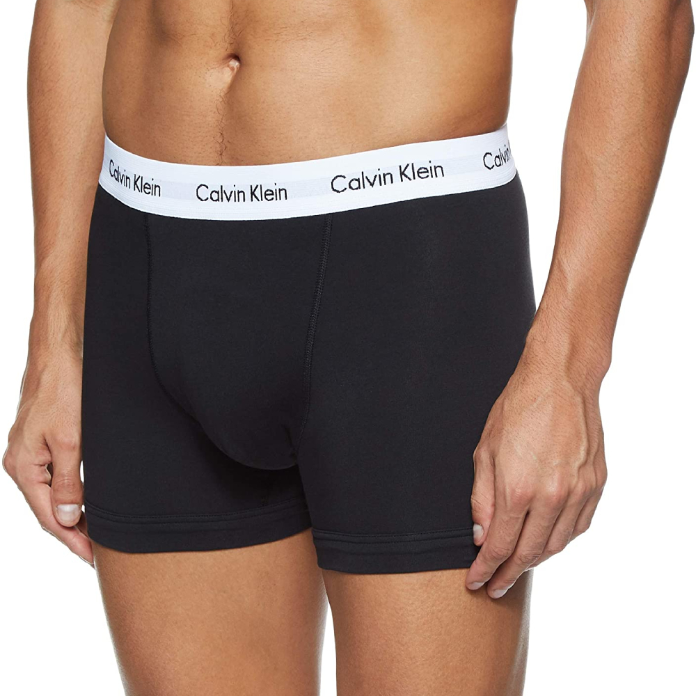 detail Calvin Klein pánské černé boxerky 3pack
