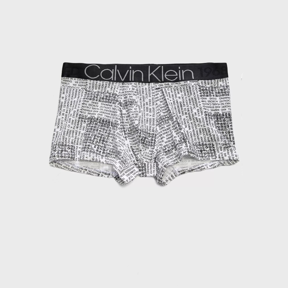 detail Calvin Klein pánské bílé boxerky
