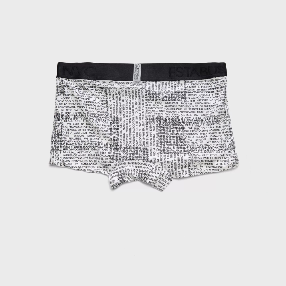 detail Calvin Klein pánské bílé boxerky