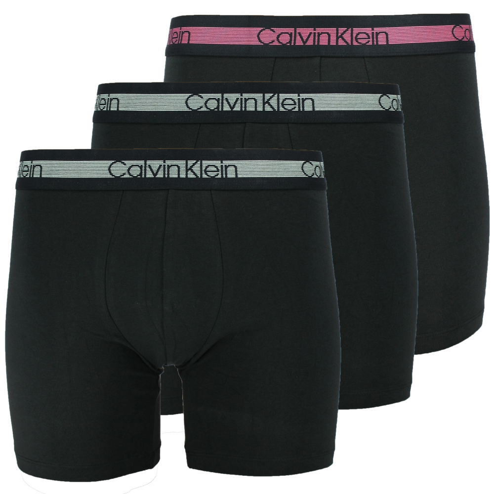 detail Calvin Klein pánské černé boxerky 3pack