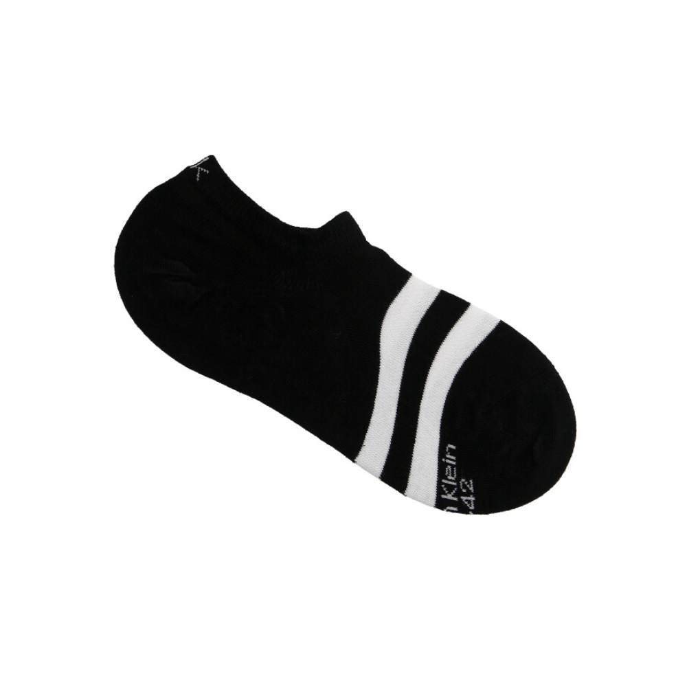 detail Calvin Klein pánské černé ponožky 2 pack