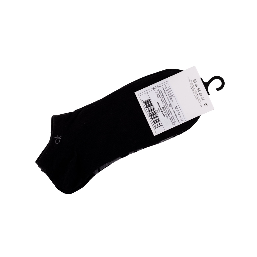 detail Calvin Klein pánské černé ponožky 2 pack