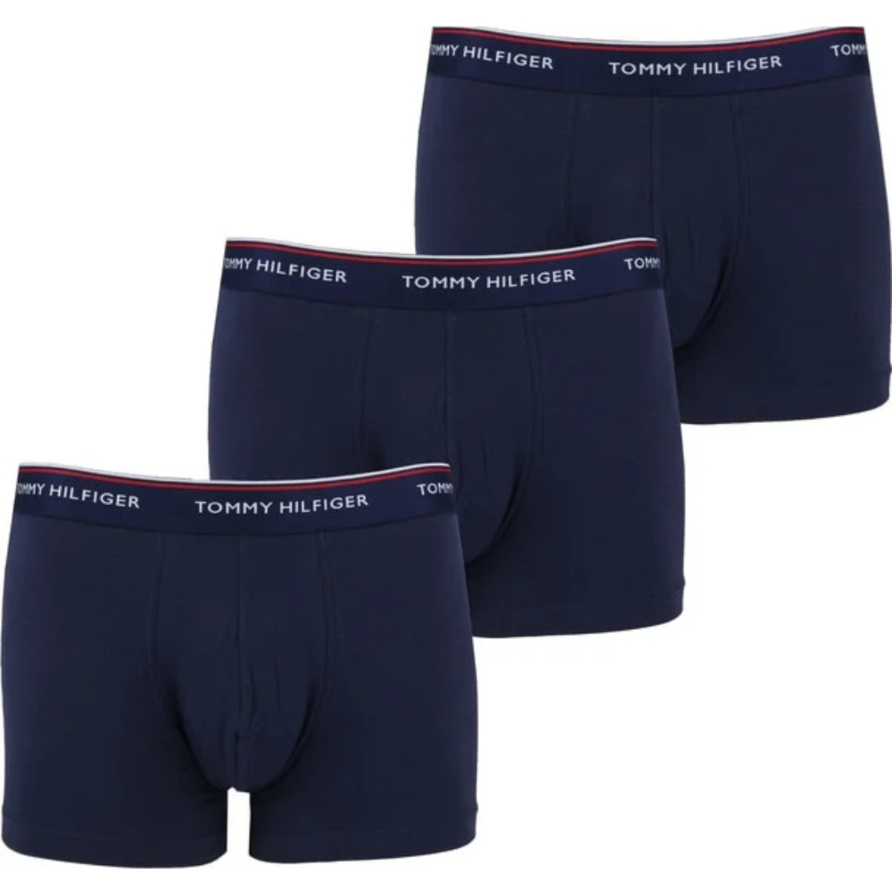 detail Tommy Hilfiger pánské tmavě modré boxerky 3pack