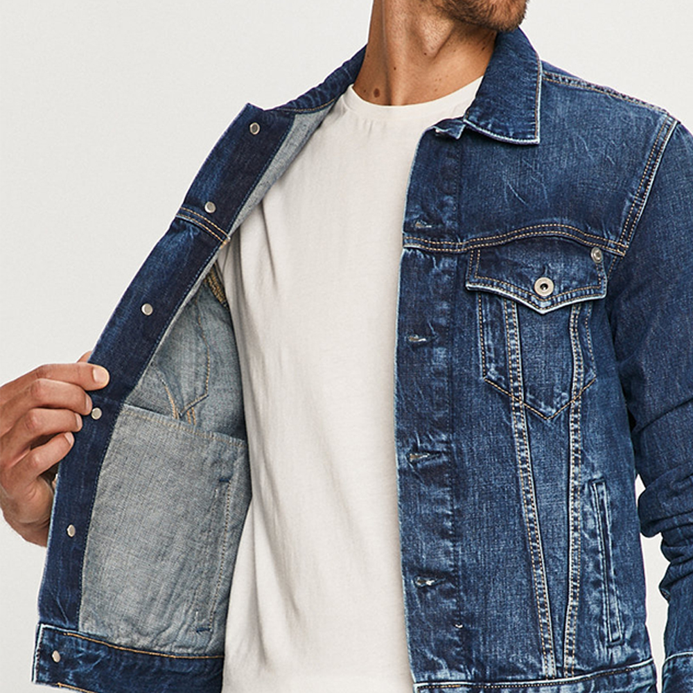 detail Pepe Jeans pánská džínová bunda