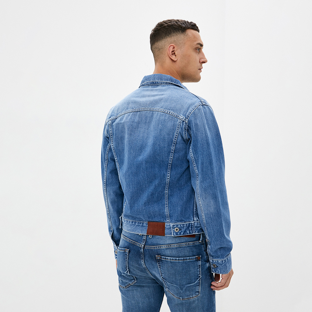 detail Pepe Jeans pánská džínová bunda
