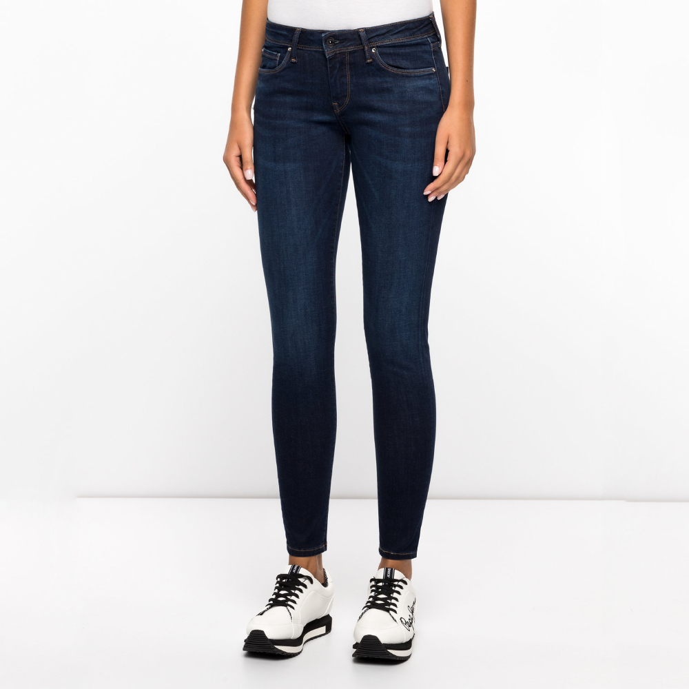 detail Pepe Jeans dámské tmavě modré džíny Lola
