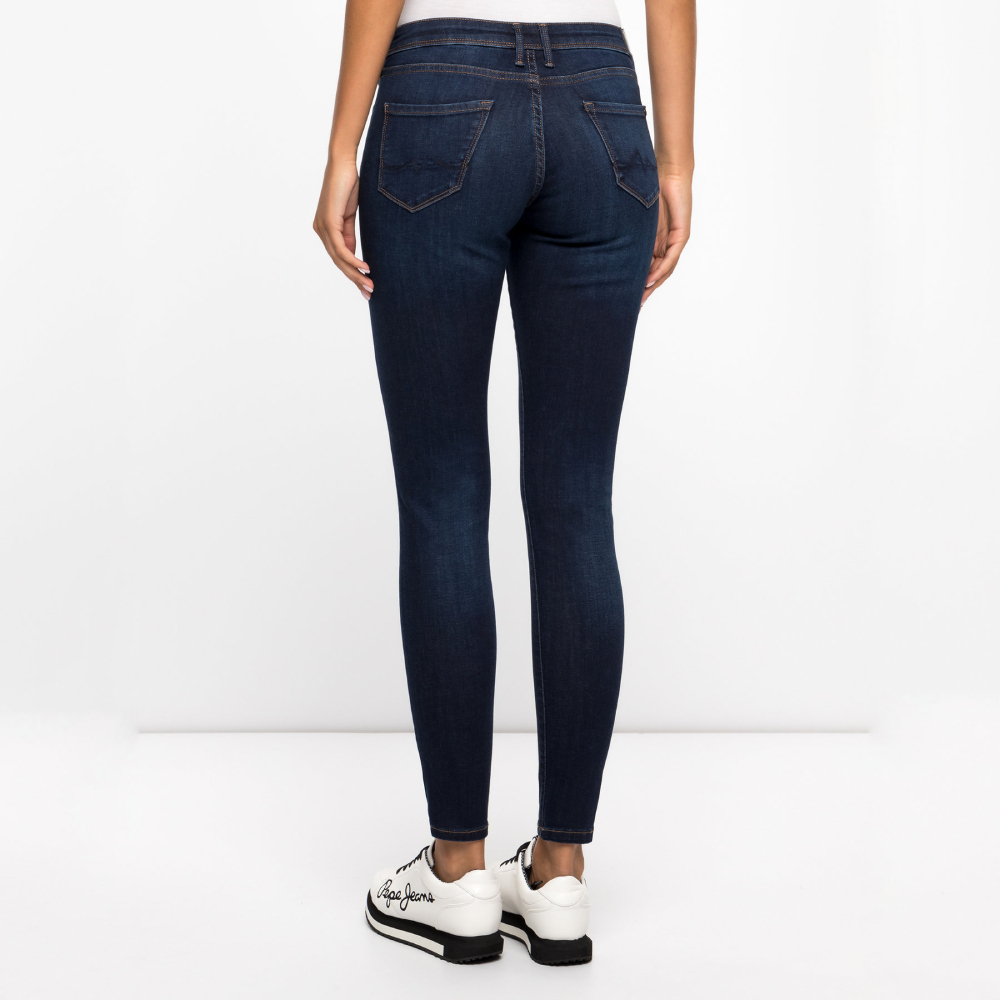 detail Pepe Jeans dámské tmavě modré džíny Lola