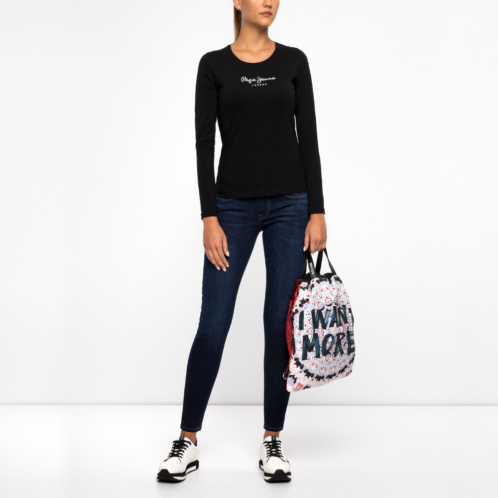 detail Pepe Jeans dámské tmavě modré džíny Lola