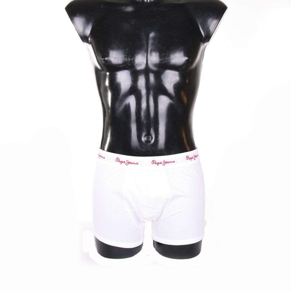detail Pepe Jeans pánské bílé boxerky Oliver 2 pack