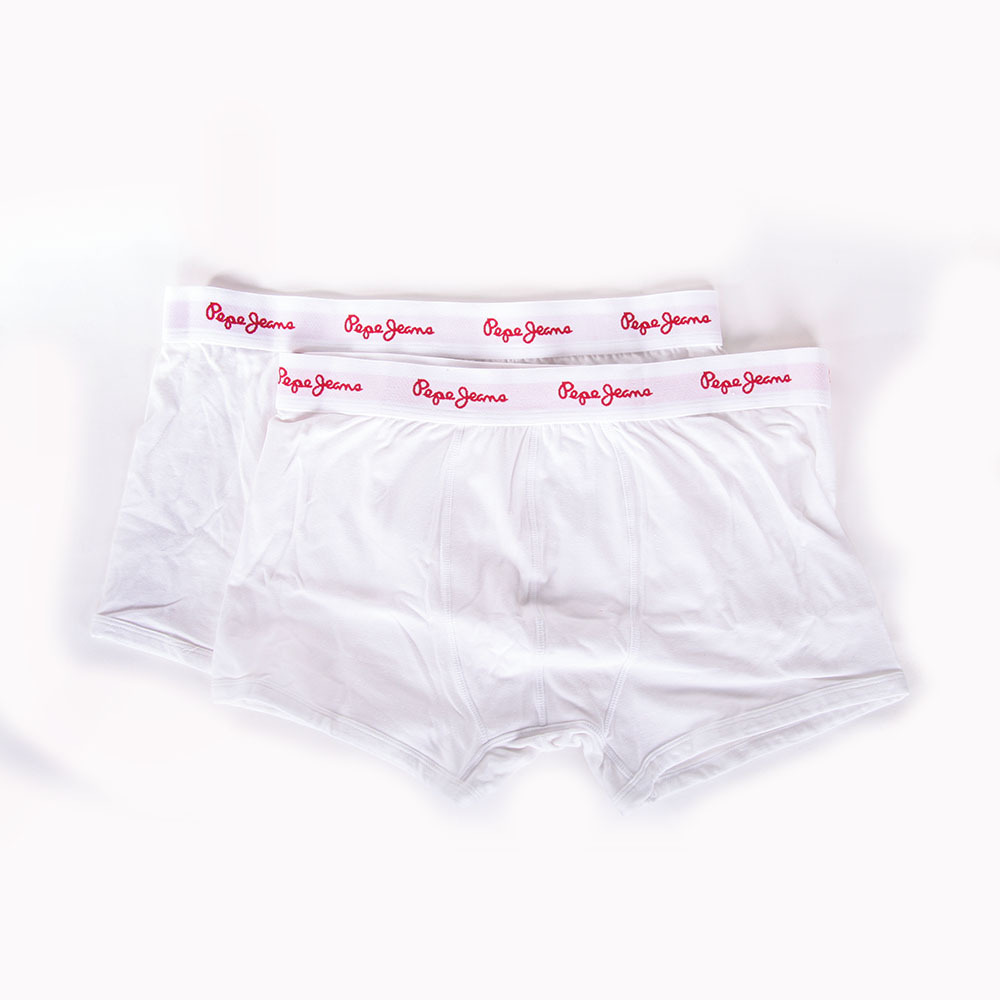 detail Pepe Jeans pánské bílé boxerky Oliver 2 pack