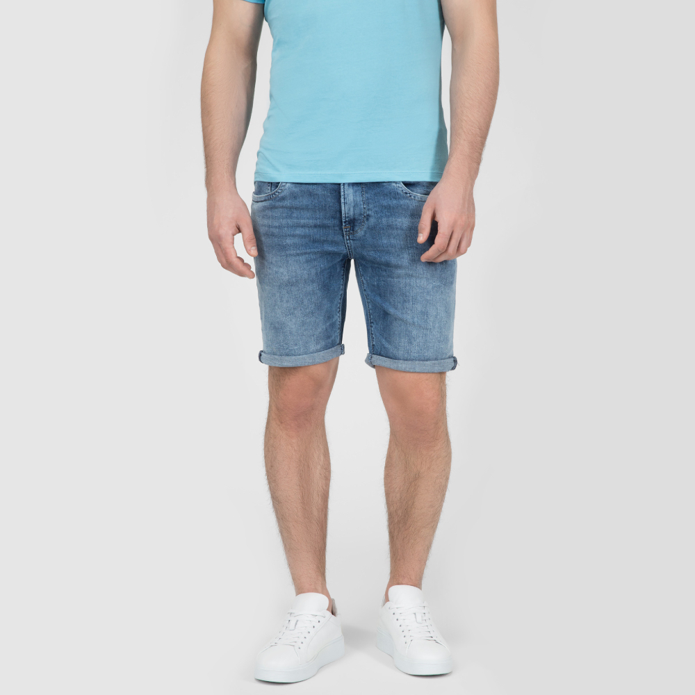 detail Pepe Jeans pánské džínové šortky Hatch