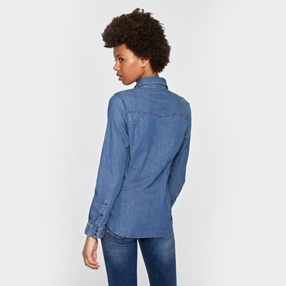 detail Pepe Jeans dámská džínová košile Rosie