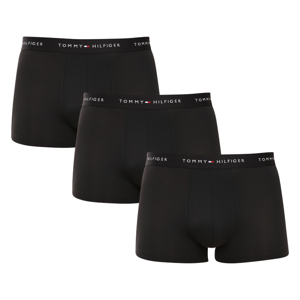 detail Tommy Hilfiger pánské černé boxerky 3 pack