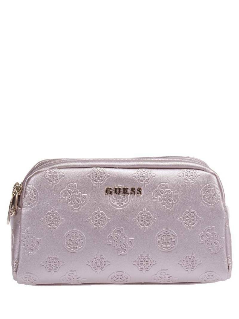 detail Guess dámská růžová kosmetická taška