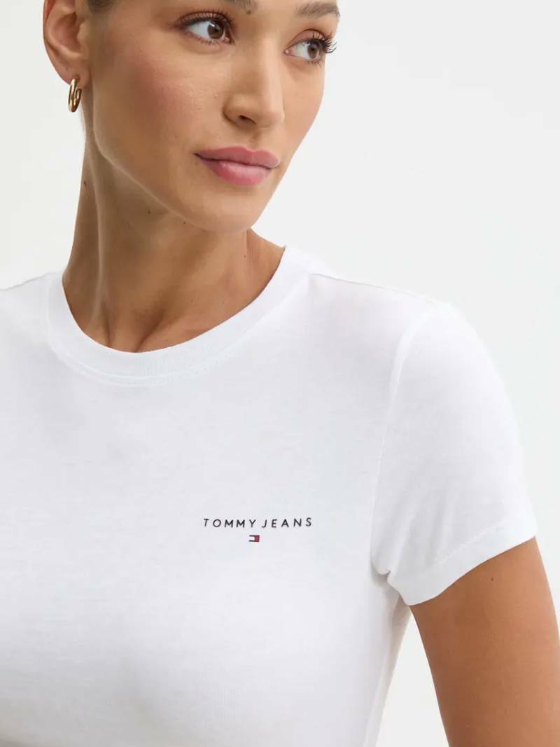 detail Tommy Jeans dámské bílé tričko