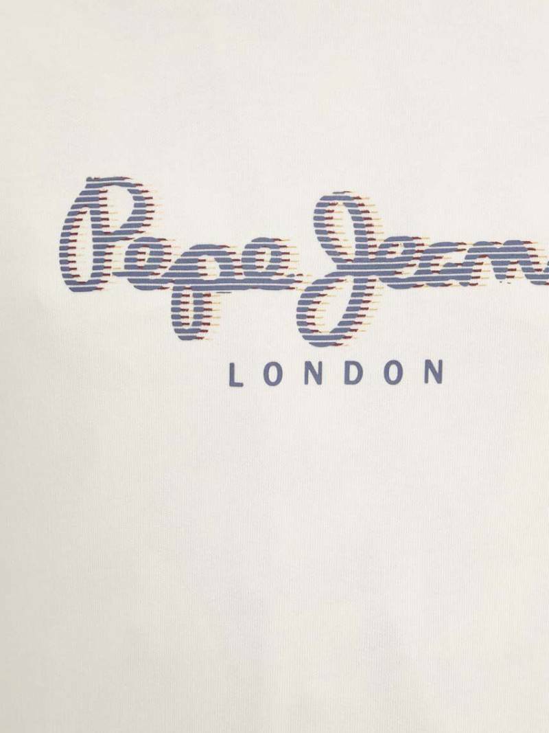 detail Pepe Jeans pánská smetanová mikina