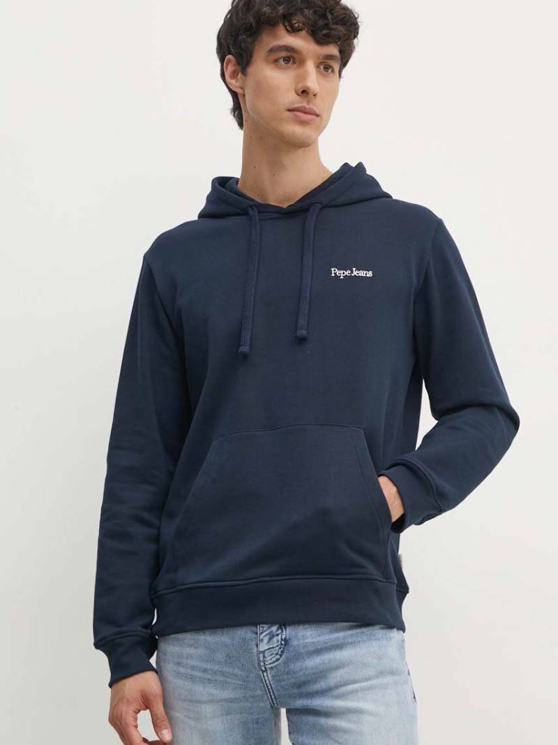 detail Pepe Jeans pánská modrá mikina