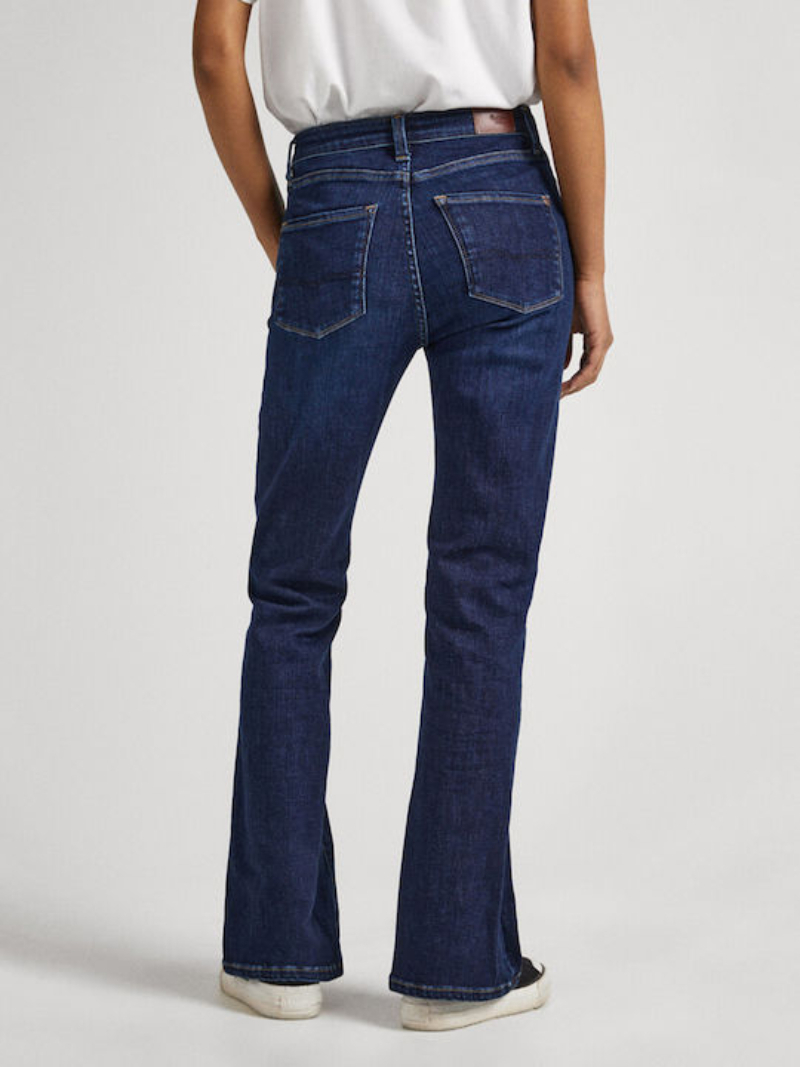 detail Pepe Jeans dámské tmavě modré džíny