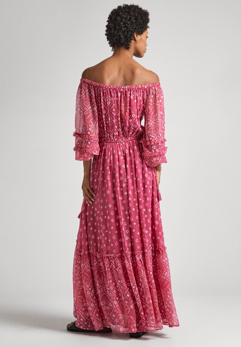 detail Pepe Jeans dámské růžové šaty MARLENE