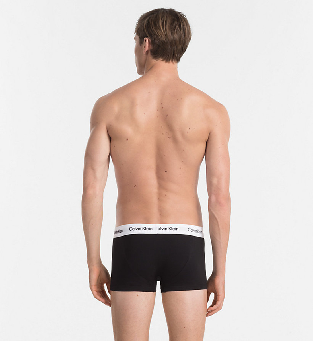 detail Calvin Klein pánské černé boxerky 3pack