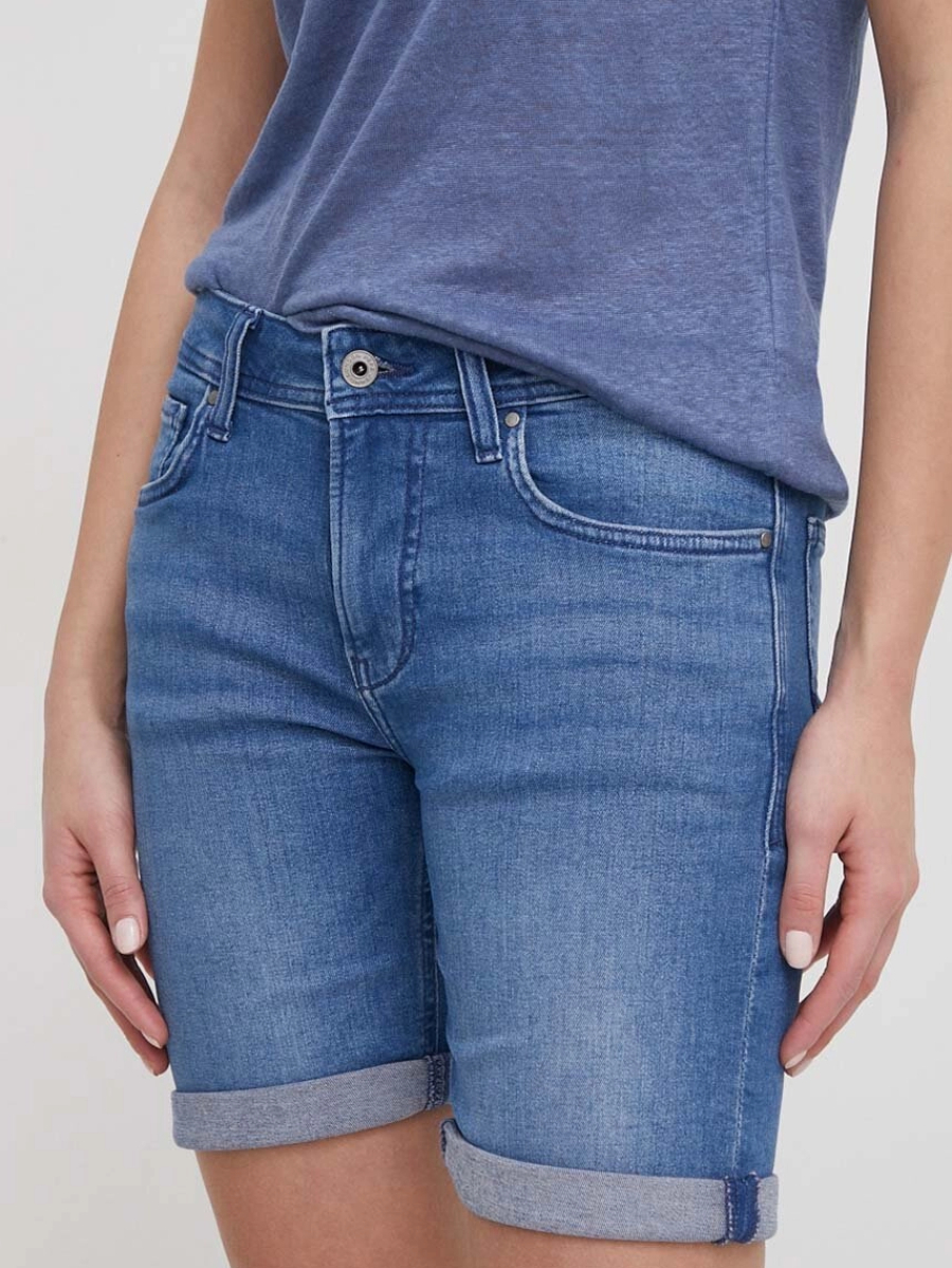 detail Pepe Jeans dámské džínové šortky