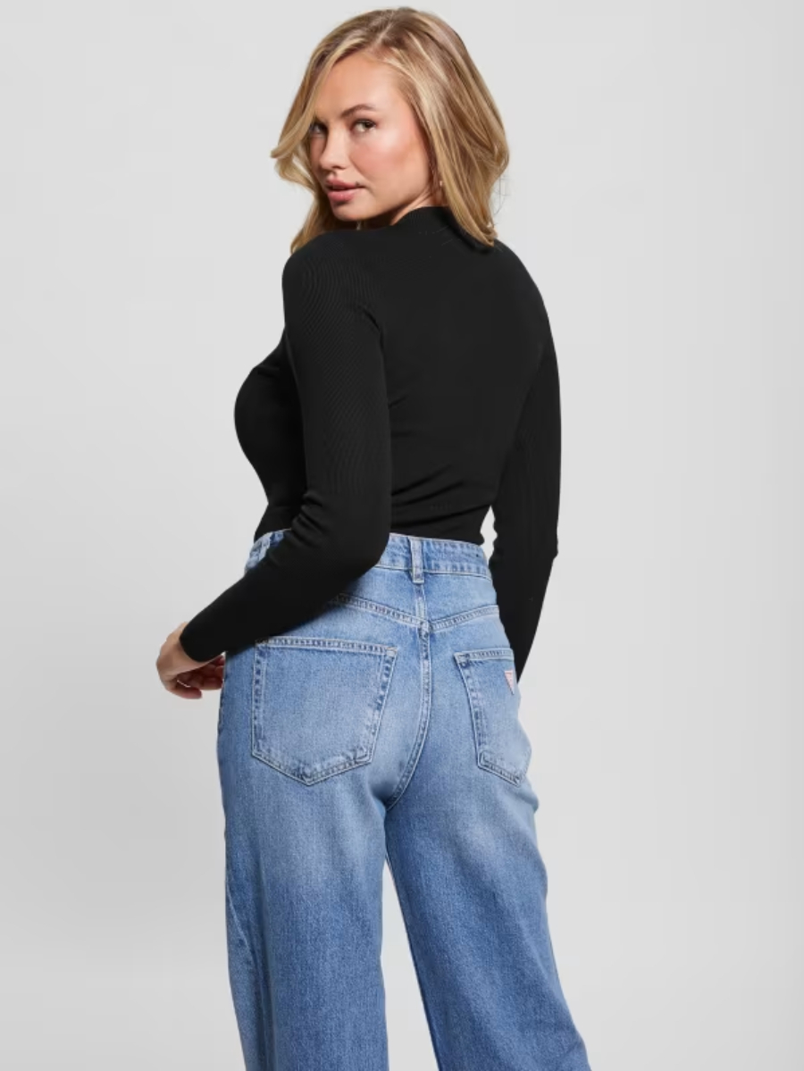 detail Guess dámské černé pletené body