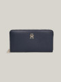 detail Tommy Hilfiger dámská modrá peněženka Essential