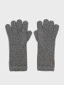 detail Tommy Hilfiger dámské šedé rukavice