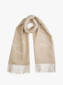 detail Tommy Hilfiger dámský béžový šál 