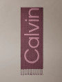 detail Calvin Klein dámská bordó šála