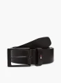 detail Tommy Hilfiger pánský tmavě hnědý pásek