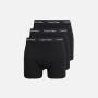 detail Calvin Klein pánské černé boxerky 3 pack