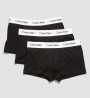 detail Calvin Klein pánské černé boxerky 3pack