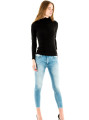 detail Salsa Jeans dámské černé tričko