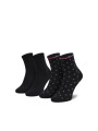 detail Tommy Hilfiger dámské černé ponožky 2 pack