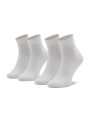 detail Calvin Klein pánské bílé ponožky 2 pack